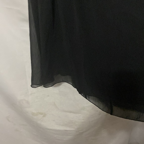 FREDRICKS OF HOLLYWOOD WO SIZE 12 BLACK FLOWY HALTER STULE DRESS SEMI BACKLESS - Picture 8 of 14
